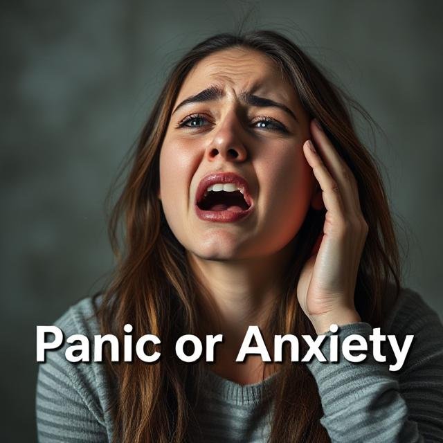 Distressed person experiencing panic vs anxiety attack differences